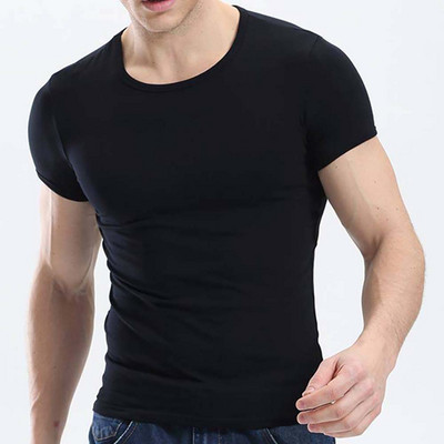 2024 Nove ležerne majice, muške majice, fitness majice, muške muške majice s V izrezom, muške majice, M-4XL plava veličina, TDX03