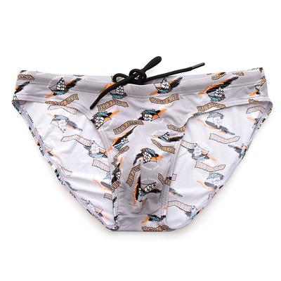 BRAVE PERSON Costume de baie pentru bărbați, din nailon, cu siruri solide, cu design pentru plajă. Bikini de înot pentru bărbați.