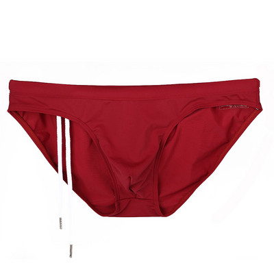 BRAVE PERSON Costume de baie pentru bărbați, din nailon, cu siruri solide, cu design pentru plajă. Bikini de înot pentru bărbați.