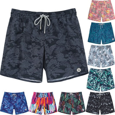 SURFCUZ férfi úszónadrág Quick Dry Beach Board Shorts hálós béléssel és zsebekkel Nyári szörfözés úszónadrágok Férfi fürdőruha