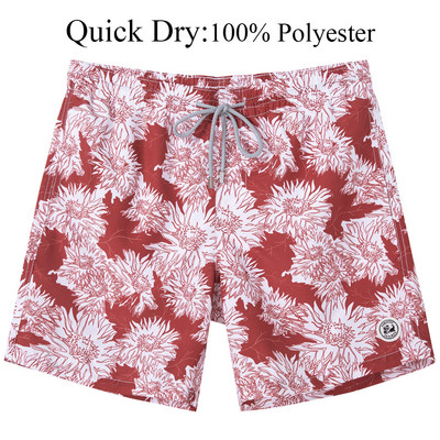 SURFCUZ férfi úszónadrág Quick Dry Beach Board Shorts hálós béléssel és zsebekkel Nyári szörfözés úszónadrágok Férfi fürdőruha