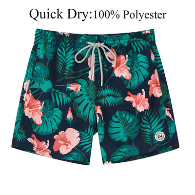 SURFCUZ férfi úszónadrág Quick Dry Beach Board Shorts hálós béléssel és zsebekkel Nyári szörfözés úszónadrágok Férfi fürdőruha