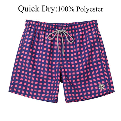 SURFCUZ férfi úszónadrág Quick Dry Beach Board Shorts hálós béléssel és zsebekkel Nyári szörfözés úszónadrágok Férfi fürdőruha