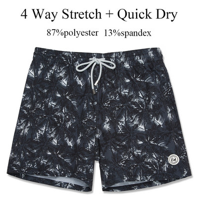 SURFCUZ férfi úszónadrág Quick Dry Beach Board Shorts hálós béléssel és zsebekkel Nyári szörfözés úszónadrágok Férfi fürdőruha