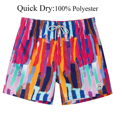 SURFCUZ férfi úszónadrág Quick Dry Beach Board Shorts hálós béléssel és zsebekkel Nyári szörfözés úszónadrágok Férfi fürdőruha