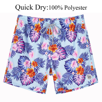 SURFCUZ férfi úszónadrág Quick Dry Beach Board Shorts hálós béléssel és zsebekkel Nyári szörfözés úszónadrágok Férfi fürdőruha