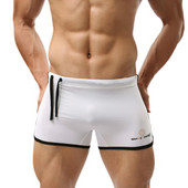 Persoană curajoasă Costume de baie pentru bărbați Trunchi de baie Pantaloni scurți Costum de baie moale și confortabil Pantaloni scurți pentru surf de plajă Trunchi de baie cu șnur