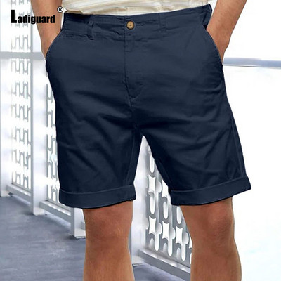 Balti tumši tumši kokvilnas lina šorti Vīriešu modes rāvējslēdzēja kabatas īsās bikses Vīriešu ielas apģērbs 2024 Stilīgi vienkāršība Ikdienas pludmales šorti