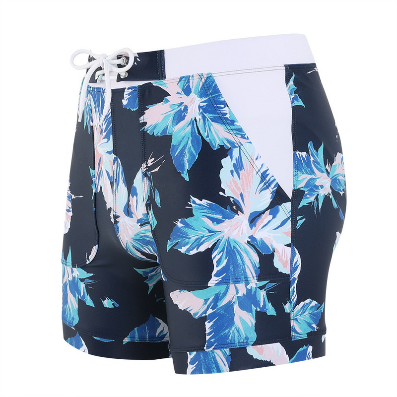 Seksi muške kratke hlače za plivanje muški kupaći kostim s trakom za kupaće kostime s printom muški kupaći kostim veće veličine kupaći kostim za plažu kratke hlače za kupanje muški remen podstava za surfanje