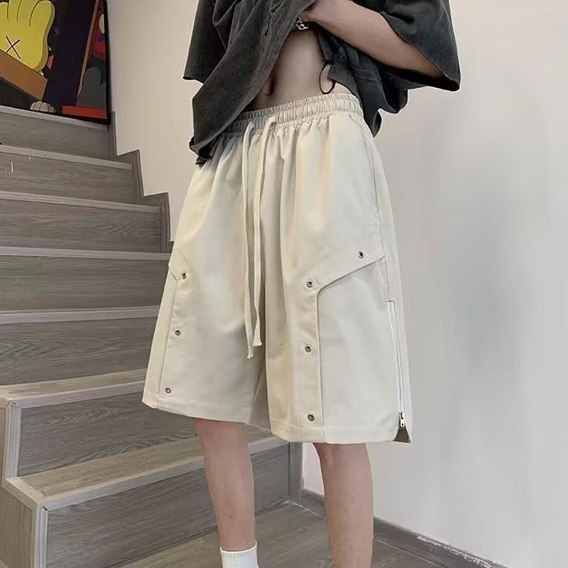 2024. gada vasaras elegants modes Harajuku Slim Fit Ropa Hombre Loose All Match Sport Ikdienas bikses Masīvas kabatas Darba šorti