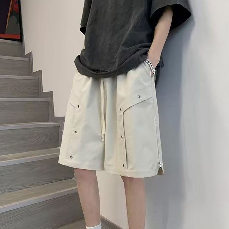 2024. gada vasaras elegants modes Harajuku Slim Fit Ropa Hombre Loose All Match Sport Ikdienas bikses Masīvas kabatas Darba šorti