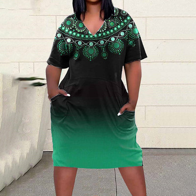 Liela izmēra vasaras sieviešu kleitas 2023. gada vintage apdrukas svinīgās kleitas, brīvas kāzu banketu balles, sieviešu jauna stila kleitas S-6Xl