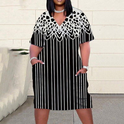 Liela izmēra vasaras sieviešu kleitas 2023. gada vintage apdrukas svinīgās kleitas, brīvas kāzu banketu balles, sieviešu jauna stila kleitas S-6Xl