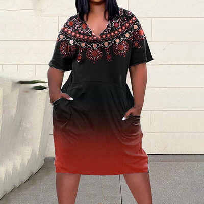 Liela izmēra vasaras sieviešu kleitas 2023. gada vintage apdrukas svinīgās kleitas, brīvas kāzu banketu balles, sieviešu jauna stila kleitas S-6Xl