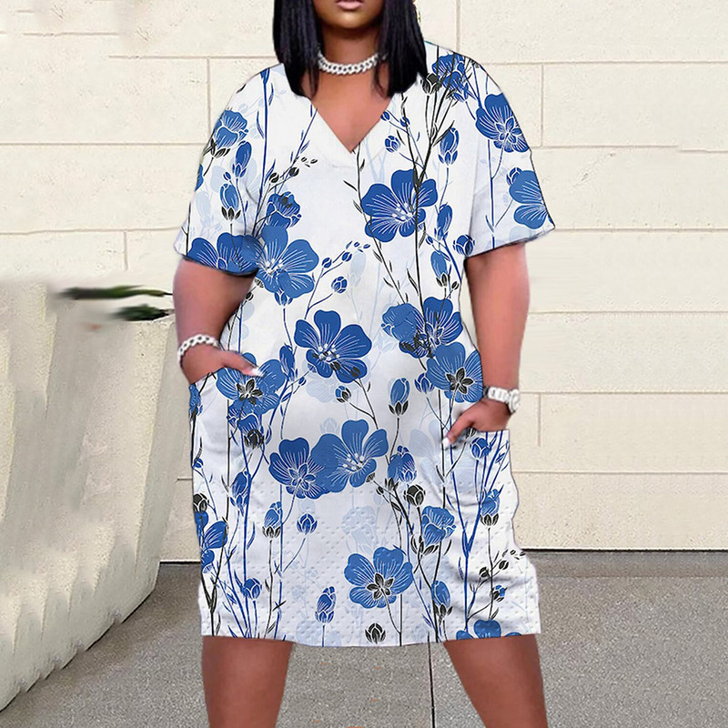 Liela izmēra vasaras sieviešu kleitas 2023. gada vintage apdrukas svinīgās kleitas, brīvas kāzu banketu balles, sieviešu jauna stila kleitas S-6Xl