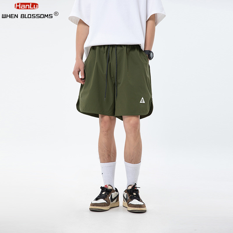 Ljetne modne sportske biciklističke kratke hlače 2024. Muške kratke hlače s vezom Modne korejske ulične hlače s elastičnim strukom Ležerne kratke hlače Muške hlače