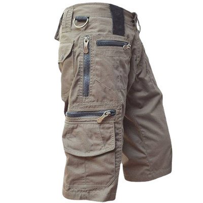Pantaloni scurți cargo pentru bărbați de modă 2024 Pantaloni scurți de jogging tactici de camuflaj pentru bărbați Pantaloni scurți de lucru casual din bumbac