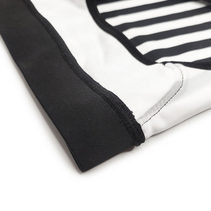 UXH párnázott kontraszt színű úszónadrág fekete csíkos Push-Up szexi fürdőruha Férfi úszónadrág Szörf strand rövidnadrág Mayo Sungas