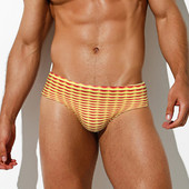 Novi muški kupaći kostimi, seksi prugaste kupaće gaćice s niskim strukom, kupaći kostim za ljetne sportove na plaži, surfanje, muški bikini donje rublje koje se brzo suši