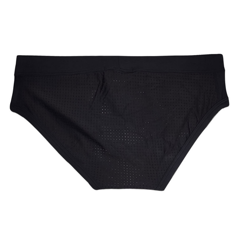 Slip de baie din plasă de nailon pentru bărbați Costum de baie Pantaloni de plajă Costum de baie pentru surf Trunchi de baie Îmbinare găuri circulare boxer mare uomo