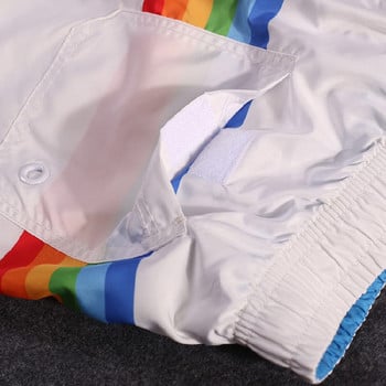Мъжки летни плажни къси панталони Мрежести вътрешни бързосъхнещи долнища Ежедневни спортни панталони Раирани Rainbow Бански костюми Бански гащи