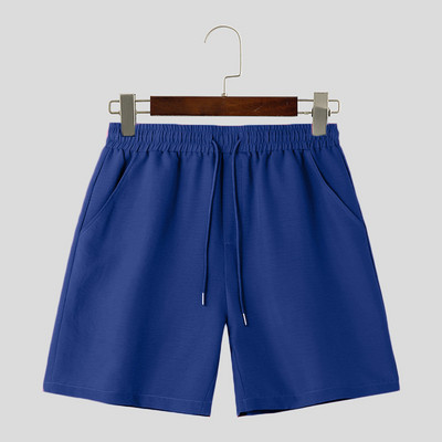 INCERUN 2024 korejiešu stila šorti Jauni vīriešu viengabalains savelkamās dizaina šorti ikdienišķs, vienkārši, ērti vīriešu šorti S-5XL