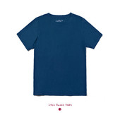 BADBOWL Visokokvalitetna pamučna indigo majica s ručno rađenim biljnim bojama Muška majica kratkih rukava s okruglim izrezom u japanskom retro stilu.