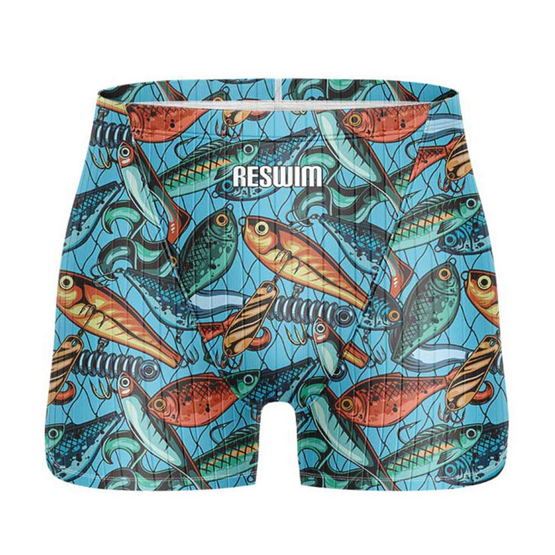 Új férfi úszó Jammer atlétikai edző fürdőruha Strandharisnya Rövidnadrág UV védelem Fürdőruha Úszónadrág Nyári futónadrág