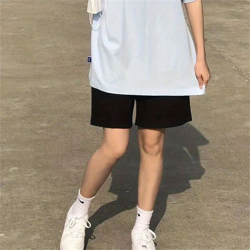 Ljetne kratke hlače, muške ležerne sportske kratke hlače za trčanje, s valovitim uzorkom, jednobojne muške uzice, labave, suhe sportske kratke hlače za teretanu, trenirka