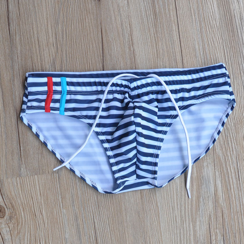 superbody Márka Csíkos szexi fürdőruha Forrón eladó úszónadrág Férfi boxer Strand fürdőruha kényelmes sima fürdőruha
