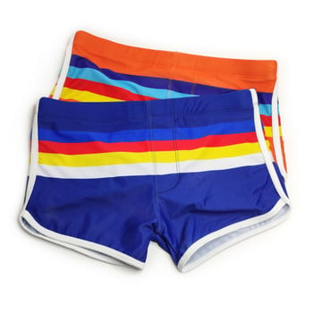 Мъжки бански плажни панталони Бански костюм за сърф Дъска за сърф Sexy rainbow Pride Strips Бански Pad Push-up Бански костюми