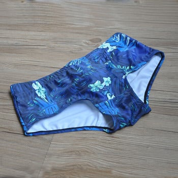 Нови бански панталони Маркови мъжки бански панталони с щампи Push-up, разтегливи, меки, секси плажни бански костюми за плуване, мъжки шнурове за сърфиране