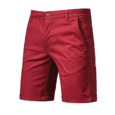 Y2K nyári új 100% pamut tornanadrág Férfi Alkalmi Üzleti Közösségi Elasztikus Derék Cargo Shorts Bermuda Strand rövidnadrág Férfi Hommes