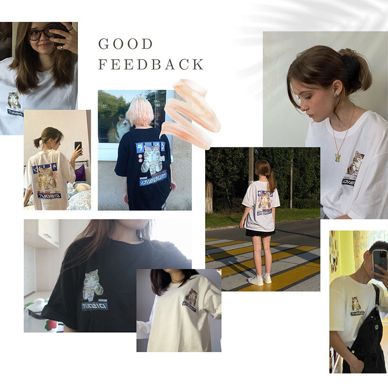 Privathinker Cat Cartoon Graphic Tricou bărbați Casual Baggy Tricou cu mânecă scurtă Tricou supradimensionat în stil japonez Îmbrăcăminte pentru bărbați