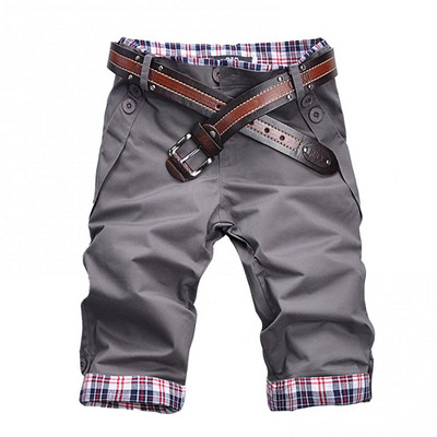 Ležerne kratke hlače Cargo, ljetne, muške, široke, brzosušeće, karirane džepove s gumbima Peta fitness vježba za trčanje