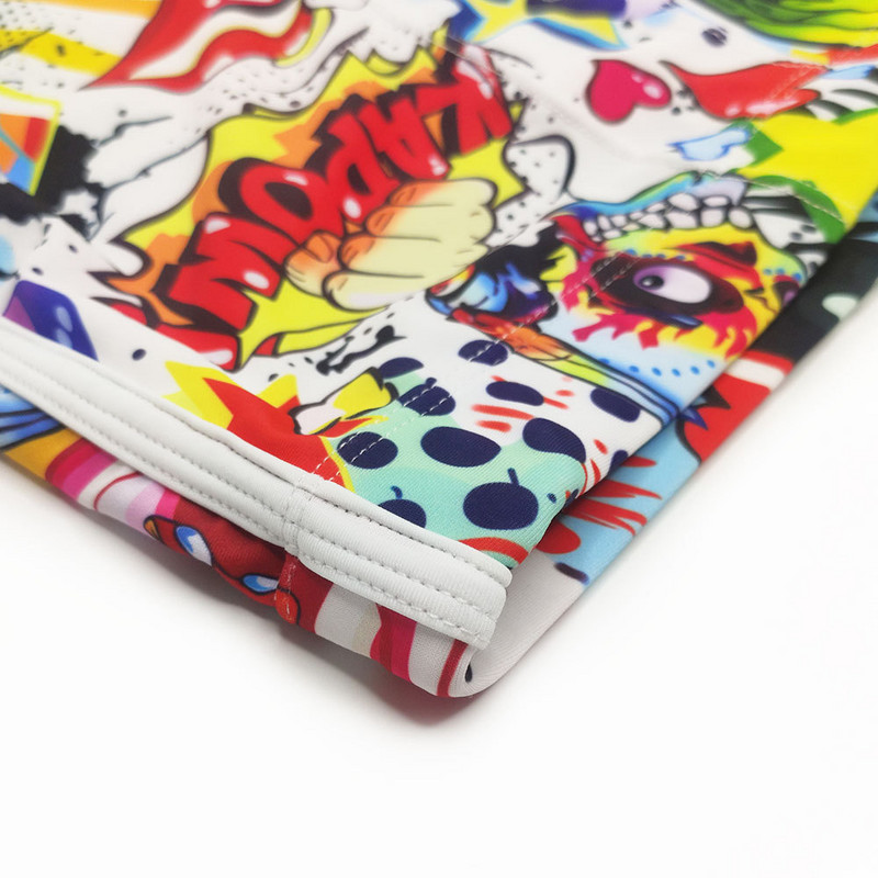 Férfi fürdőruhák Divat Rajzfilm úszónadrágok Gyorsan száradó fürdőruha Strand úszónadrágok Sport Szörf Jammer Fürdő Strandruha