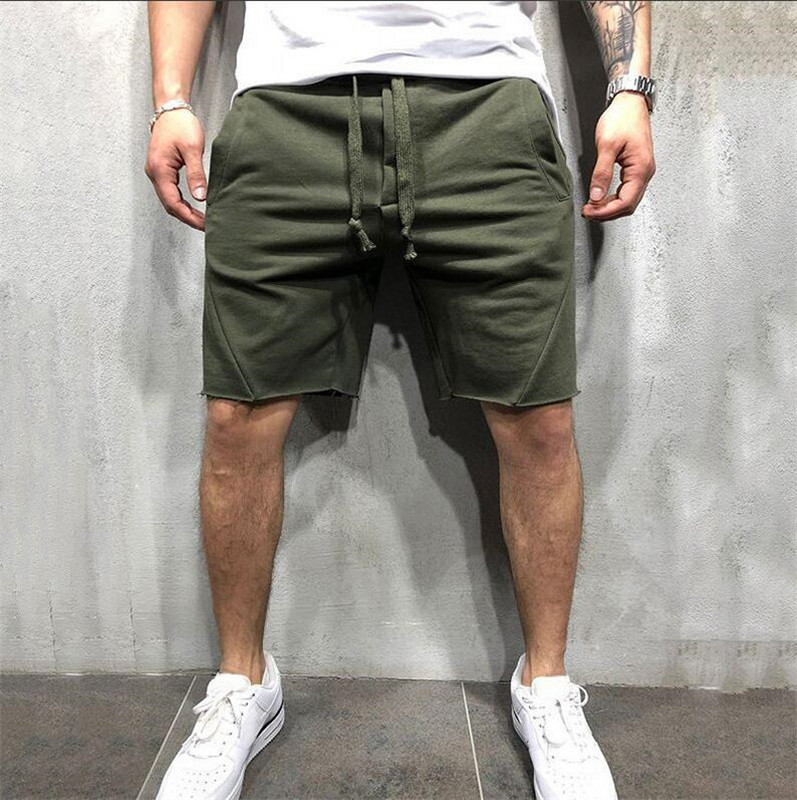 Vīriešu šorti Wild Style Vienkrāsaini Ripped Short Bikses Jogger Workout Shorts Vīriešu