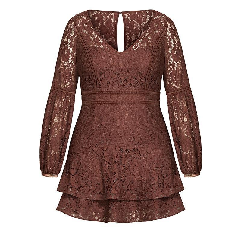 Îmbrăcăminte pentru femei de mărime mare Rochie de damă mare, cu decolteu în V, cu mâneci lungi, cu mâneci lungi, rochie de petrecere, solidă, 2024 Nou