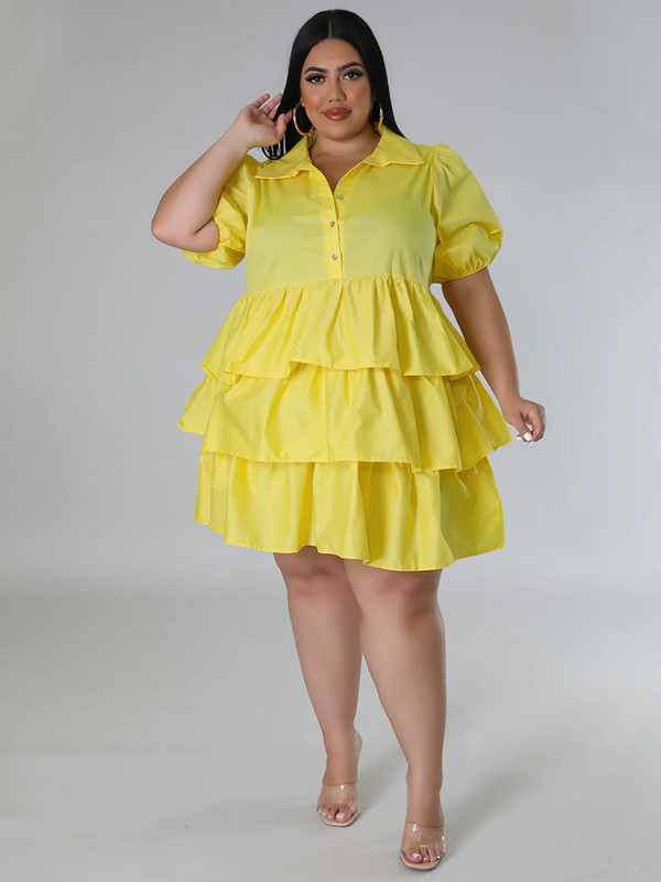 SOMO Liela izmēra kleita sievietēm Solīta vasaras īsām piedurknēm Jauka, eleganta vidēja izmēra kleita, modes dzimšanas dienas tērpi vairumtirdzniecība