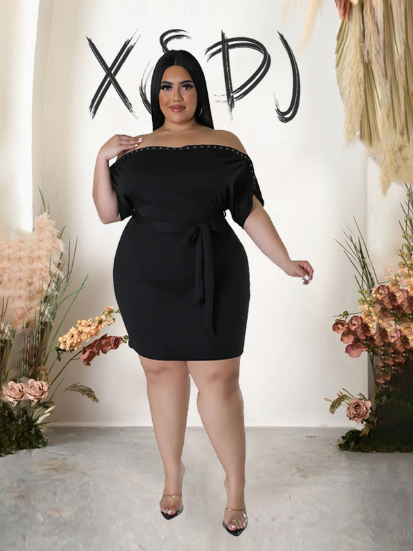 Ljetna ženska haljina s otvorenim ramenima, elegantne seksi kratke haljine, uske haljine veće veličine na rasprodajama s besplatnom dostavom, veleprodaja