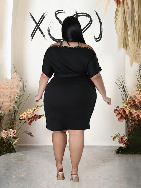 Ljetna ženska haljina s otvorenim ramenima, elegantne seksi kratke haljine, uske haljine veće veličine na rasprodajama s besplatnom dostavom, veleprodaja