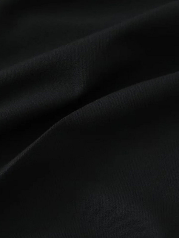 TRAF 2024 Jesen Ženske ležerne hlače s uzicom u struku Ravne široke hlače Ležerne osnovne crne hlače