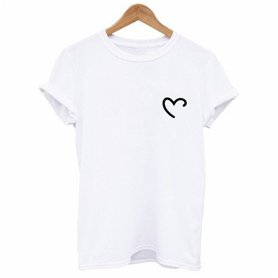UUS2023 Naiste t-särk Casual Harajuku Heartbeat naiste kawaii t-särk suvine naiste t-särk Plus S-2XL Topid