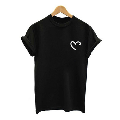 UUS2023 Naiste t-särk Casual Harajuku Heartbeat naiste kawaii t-särk suvine naiste t-särk Plus S-2XL Topid