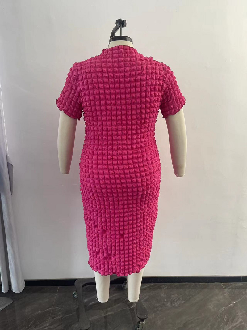 Perl Liela izmēra Popkorna Bodycon Maxi kleita sievietēm Ikdienas slaida Vasaras kleita Sieviešu kleita bez maksas