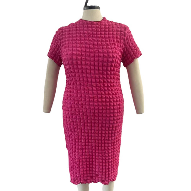 Perl Liela izmēra Popkorna Bodycon Maxi kleita sievietēm Ikdienas slaida Vasaras kleita Sieviešu kleita bez maksas