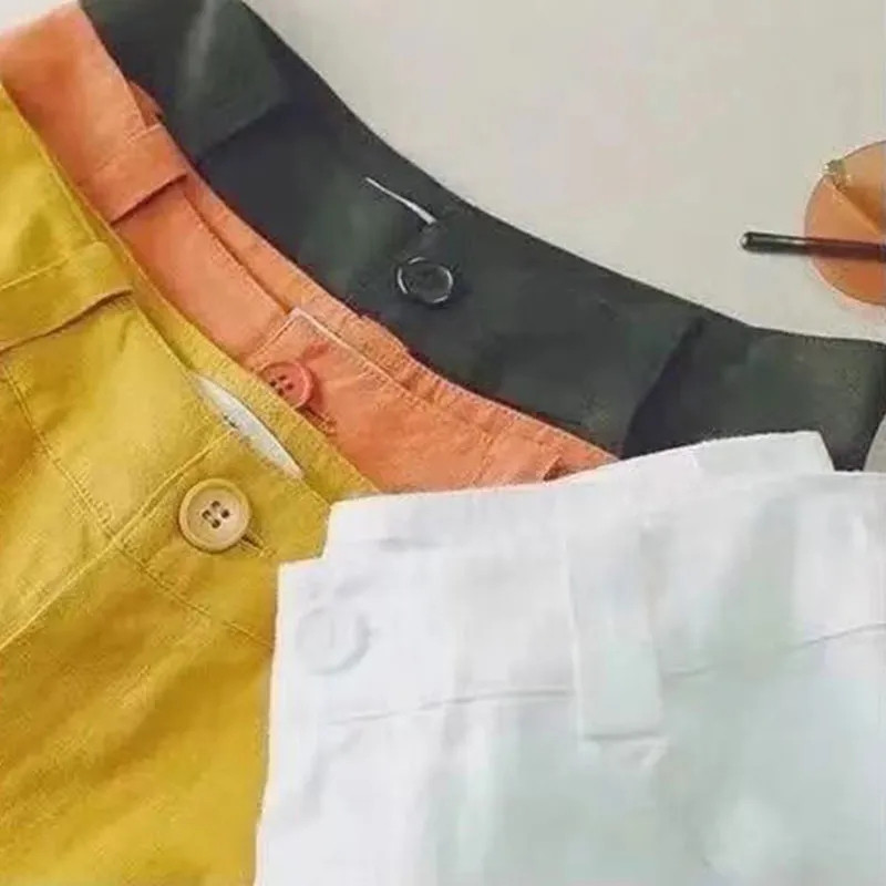 Sieviešu platas bikses 2024. gada pavasaris un rudens Daudzpusīgas modes sieviešu bikses Ērtas brīvā laika sieviešu bikses ar taisnām linu bikses