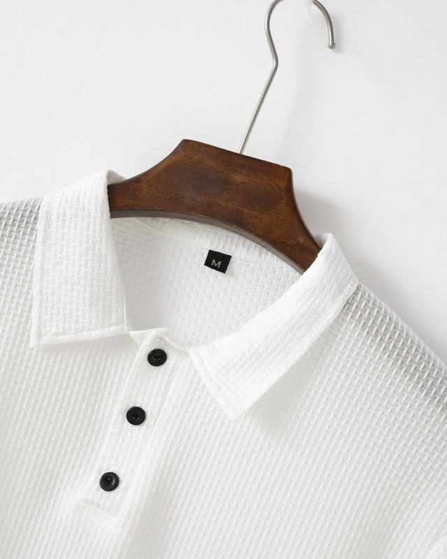 Vară Nou Cămașă Polo cu mânecă scurtă din mătase de gheață pentru bărbați Tricou pentru bărbați Îmbrăcăminte de marcă Întâlnire de afaceri Timp liber Ieșiri S-3XL