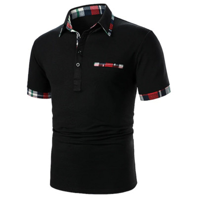 2023. aasta suve meeste õues vintage lühikeste varrukatega revääriga T-särk Casual Button Casual Business Meeste ühevärviline polosärk S-3XL
