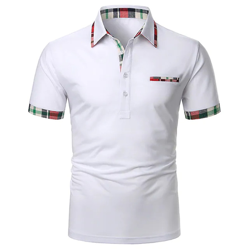 2023 nyári férfi kültéri vintage rövid ujjú hajtókás póló alkalmi gombos alkalmi üzleti férfi egyszínű póló S-3XL